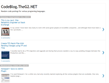 Tablet Screenshot of codeblog.theg2.net
